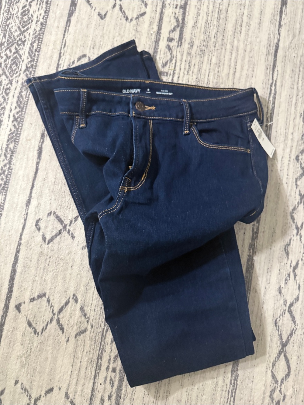 Old Navy Navy Boot-Cut Jeans